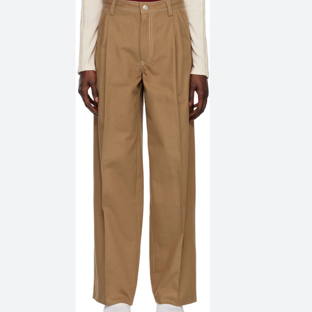 wales bonner LONDON SINGLE PLEAT TROUSERS